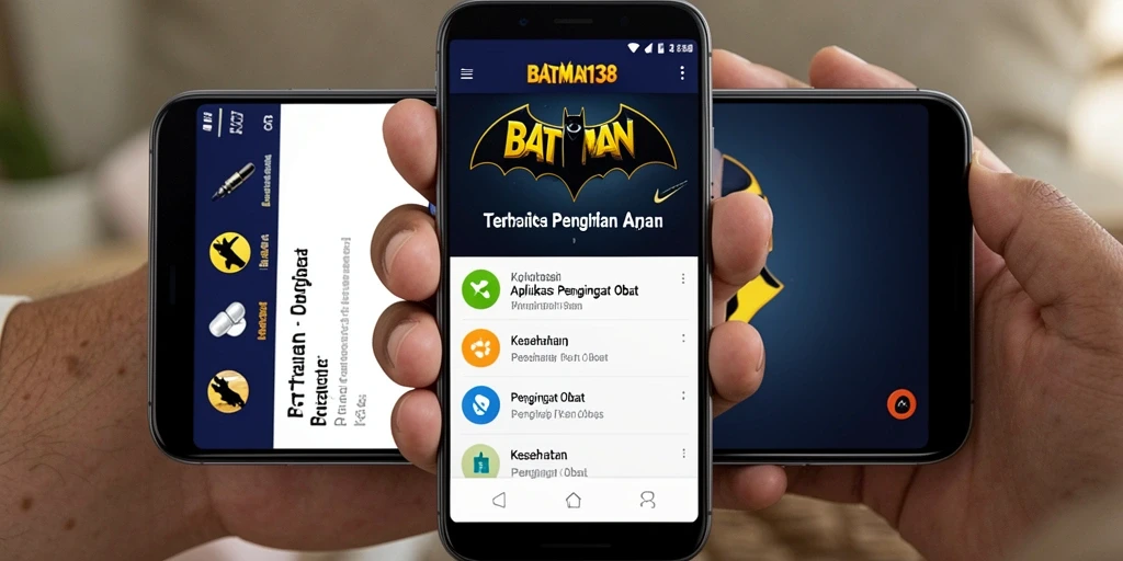 Tampilan antarmuka pengguna BATMAN138 untuk pengingat obat yang jelas dan informatif.