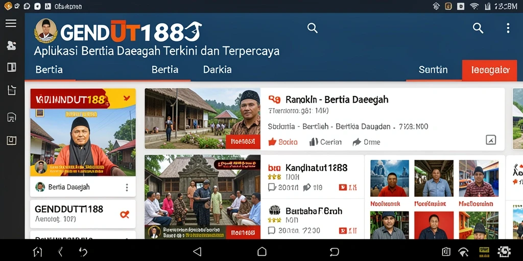 Tampilan antarmuka utama GENDUT188 yang informatif dan modern.