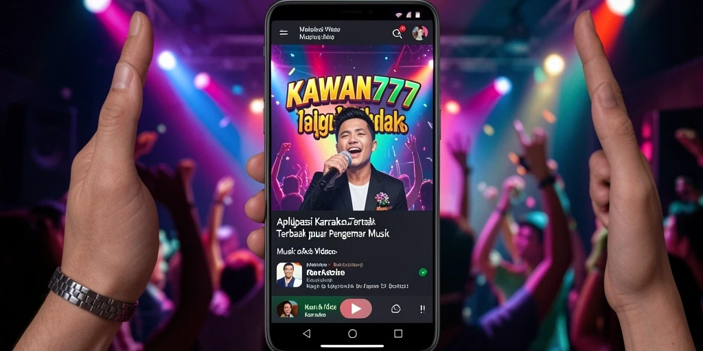 Tampilan antarmuka KAWAN777 yang menarik untuk karaoke.