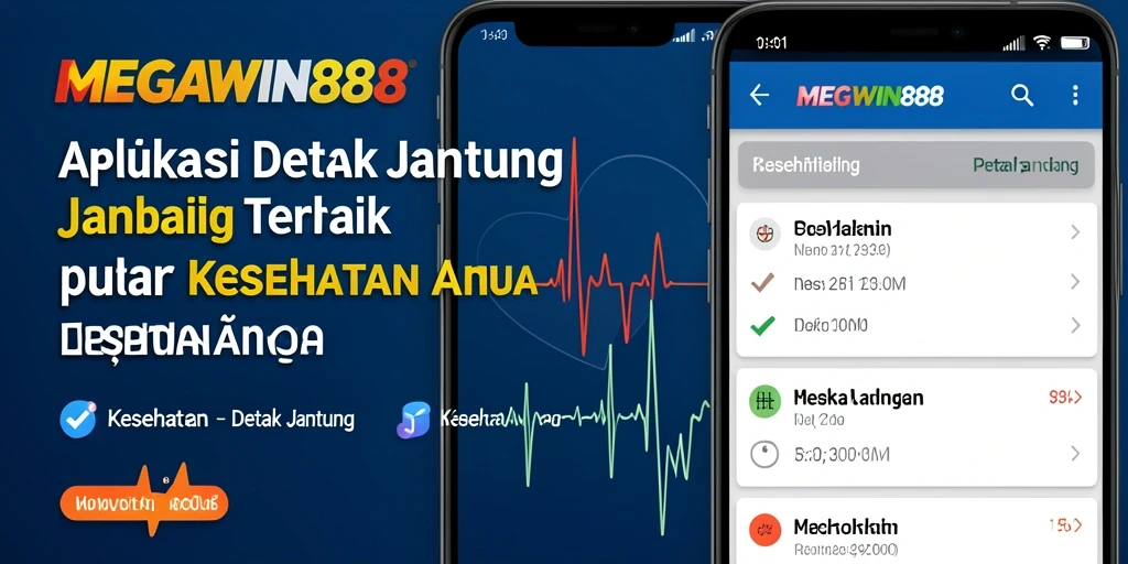 Antarmuka MEGAWIN888 menunjukkan pembacaan detak jantung yang akurat.