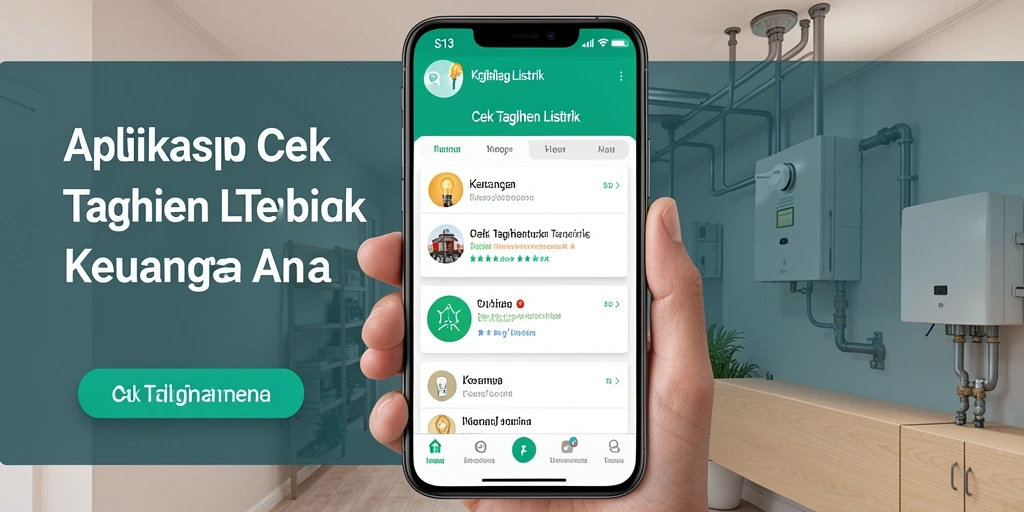 Tampilan antarmuka S13 menampilkan informasi tagihan listrik dengan jelas.