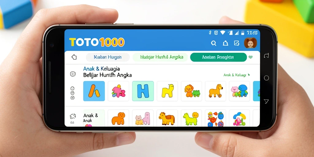 Tampilan antarmuka aplikasi TOTO1000 yang menarik dan interaktif.