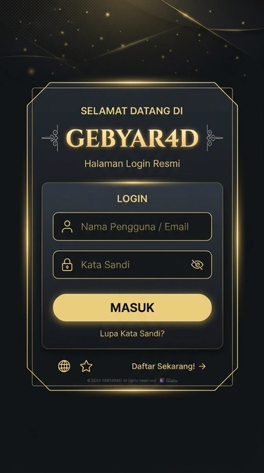 Masuk Akun Gebyar4D untuk Pengguna Android